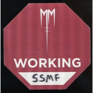 2013 Marilyn Manson Concert Backstage Pass Working